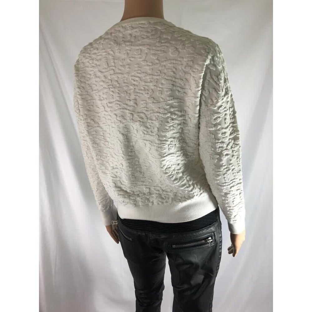 Marciano Women's Sweater Pullover Hoodie White Crew Neck Long Sleeves Size S - Picture 5 of 9